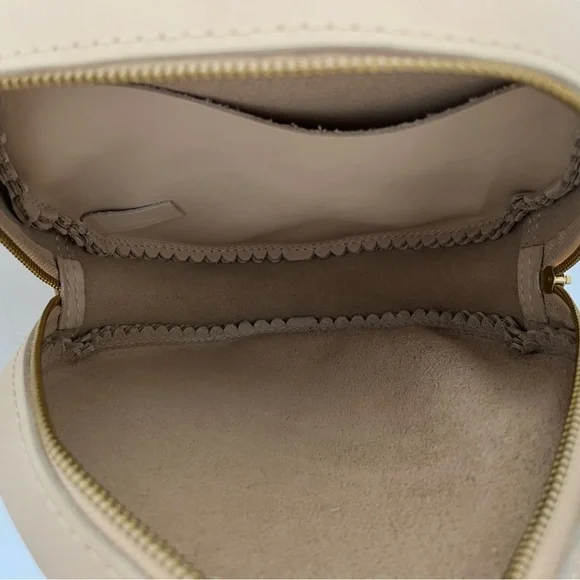 Portland Leather Circle Crossbody Large Bone - Picture 6 of 8